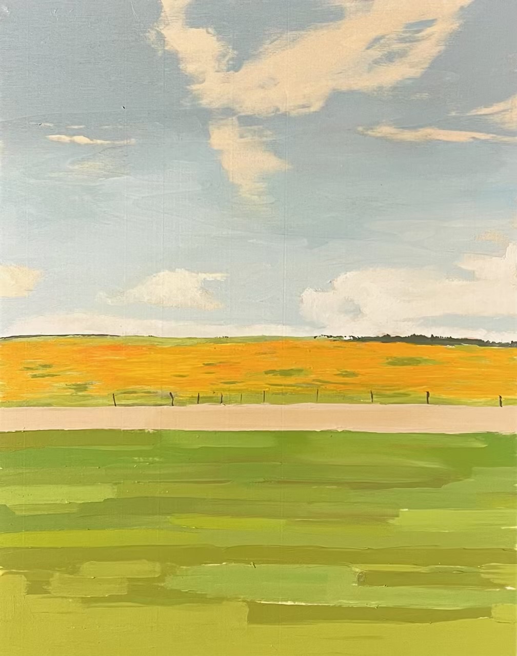 Field in Bloom — Acrylic on canvas