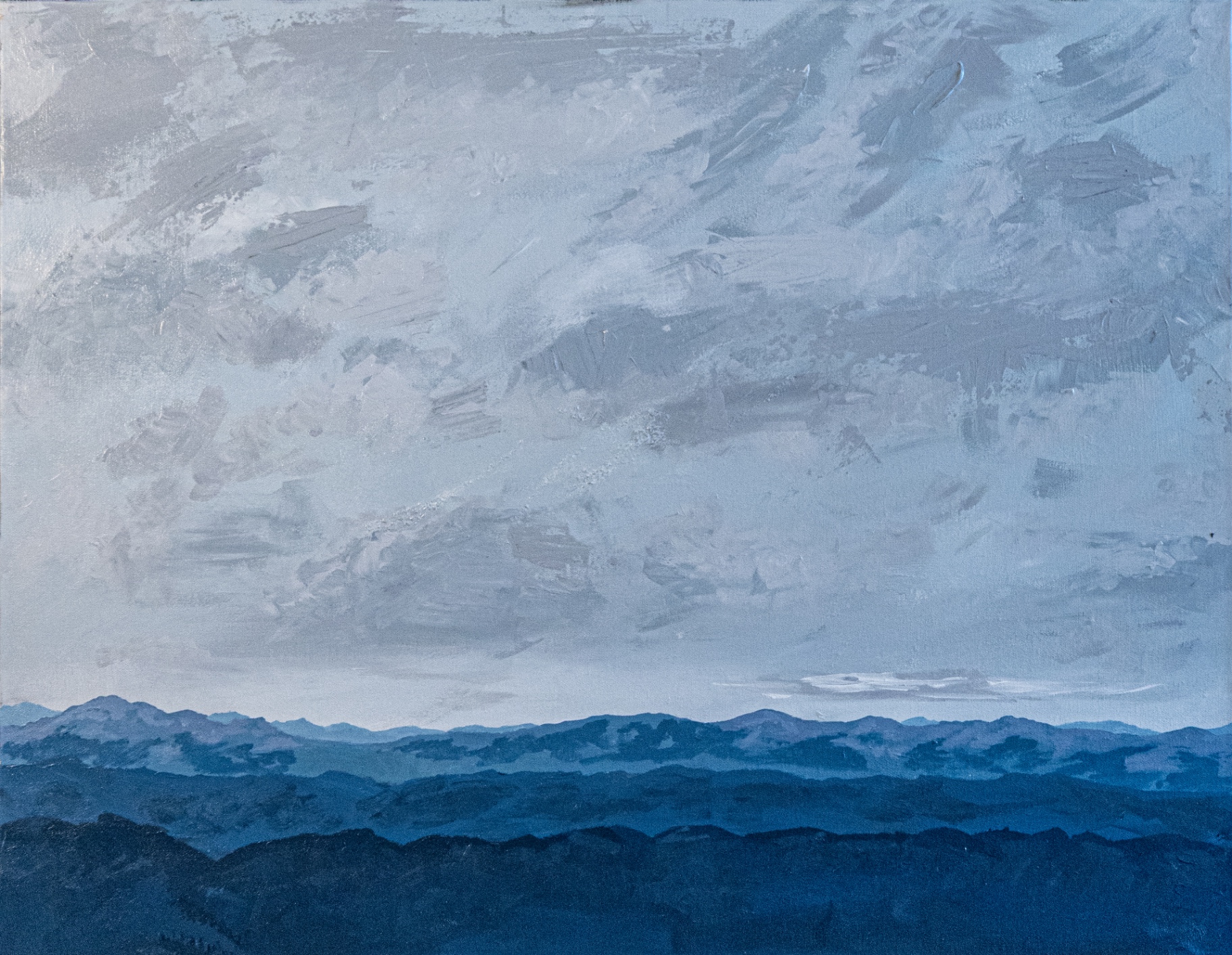 Blue Ridge, Morning — Acrylic on canvas
